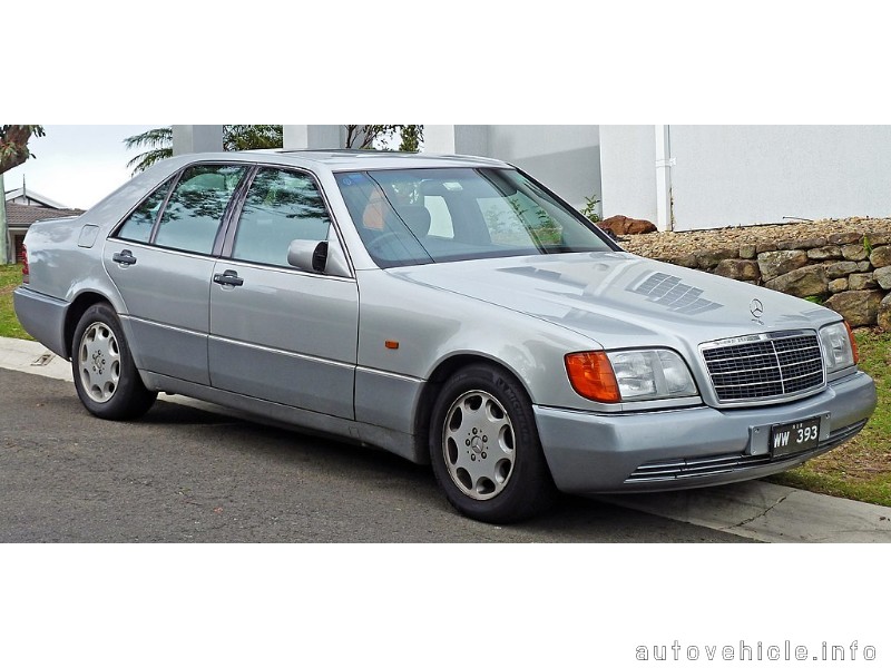 Mercedes S-Klasse Prospekt 1991 1/91 W 140 56 S Autoprospekt 600SE 500SE 400SE 